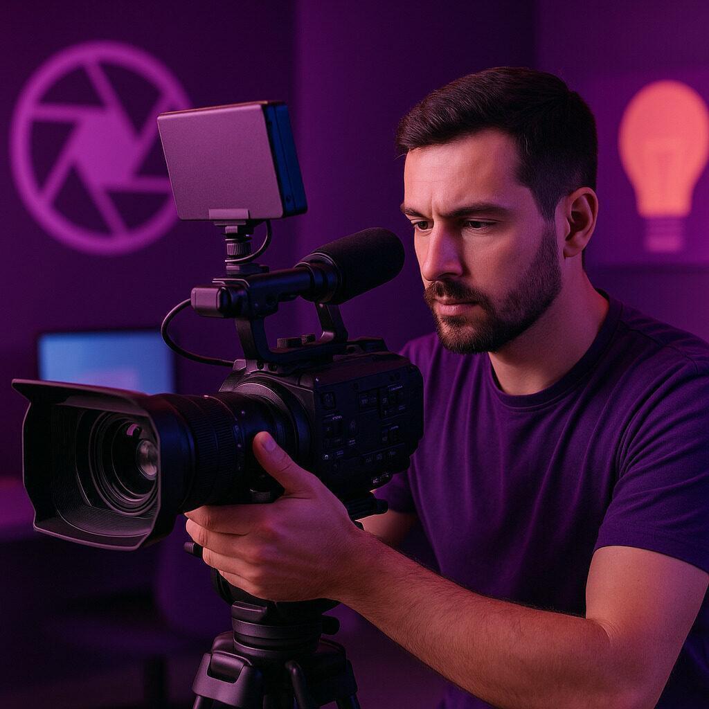Erfahrene Experten bei der Videoanimation im Team